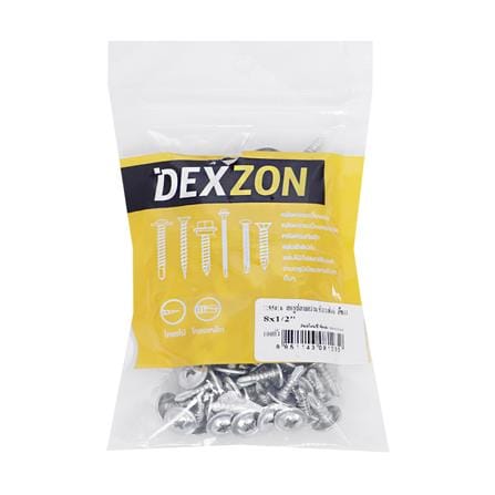 สกรูปลายสว่าน WF DEXZON 8x1/2 นิ้ว (แพ็ก 100 ชิ้น)_1