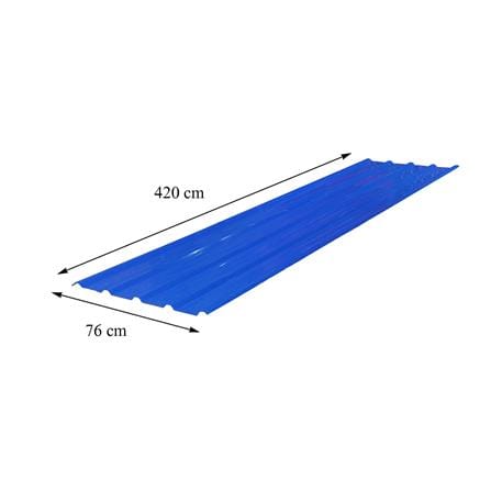เมทัลชีท SUNSHIELD 0.35 มม. 0.76x4.2 ม. สีน้ำเงิน_5