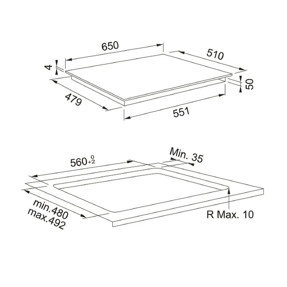 เตาฝังอินดักชั่น FRANKE FSM 654 I BK 65 ซม.