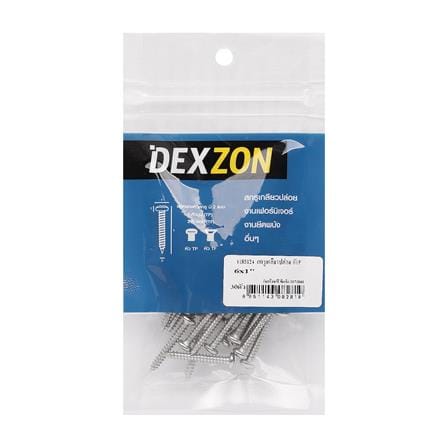 สกรูเกลียวปล่อย TP DEXZON 6X1 นิ้ว 30 ตัว_1