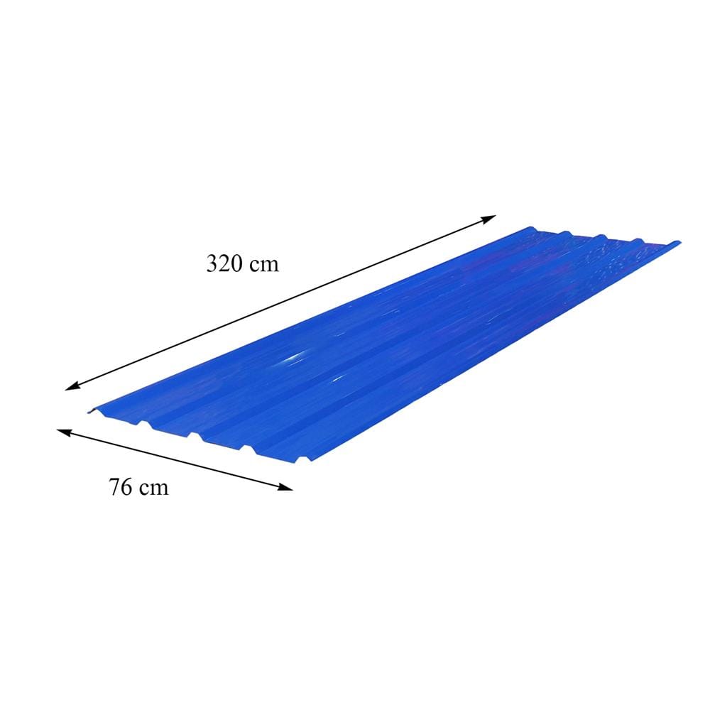 เมทัลชีท SUNSHIELD 0.35 มม. 0.76x3.2 ม. สีน้ำเงิน