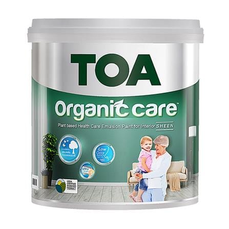 สีน้ำทาภายใน ชนิดเนียน TOA ORGANIC CARE BASE B 3.5 ลิตร