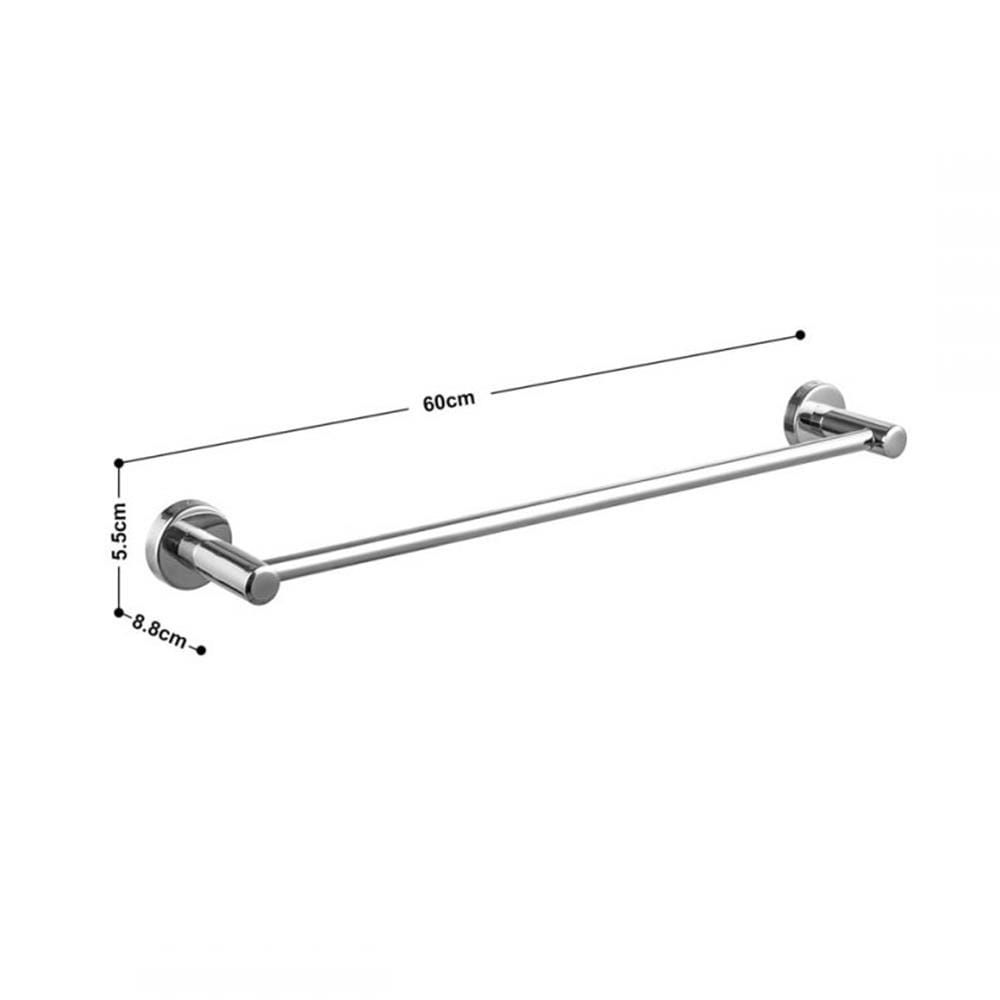 ราวแขวนผ้า RASLAND RA SH-RAIL-60 60 ซม. สีโครม