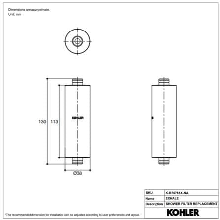 ไส้กรอง KOHLER K-R75751X-NA_2