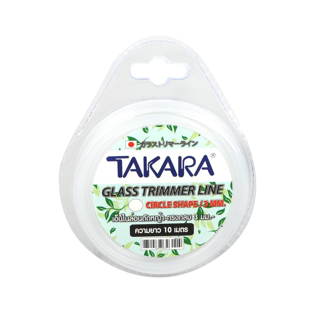เอ็นตัดหญ้า แบบกลม TAKARA MBCC310 3 มม. X 10 ม. สีขาว
