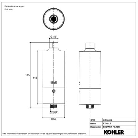ตัวกรองอาบน้ำ KOHLER K-33001X-CP_8