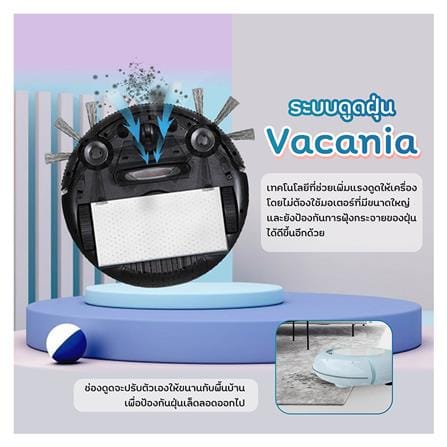 เครื่องดูดฝุ่นหุ่นยนต์ AUTOBOT MINI LITE สีขาว_5