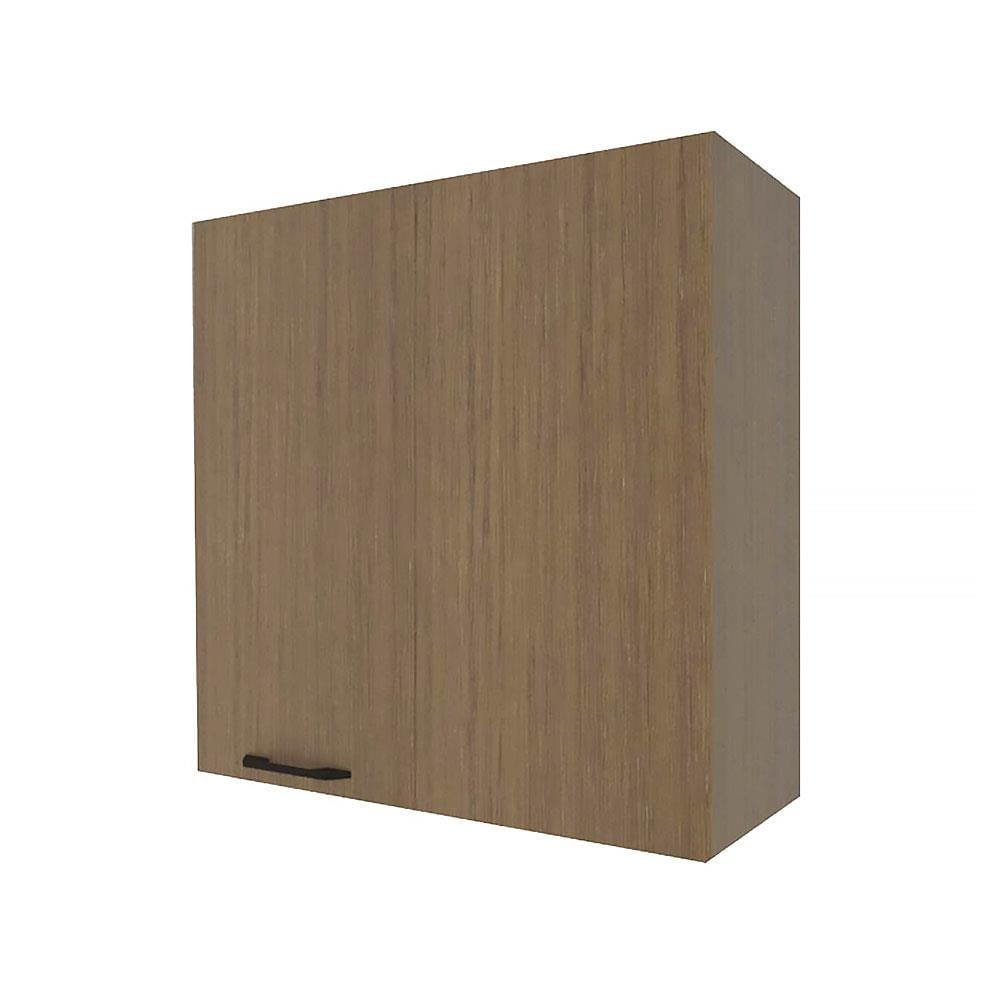 ตู้เข้ามุมขวา WPC PARAZZO ENZO มือจับดำ 80x80 ซม. สีช็อกโกแลต