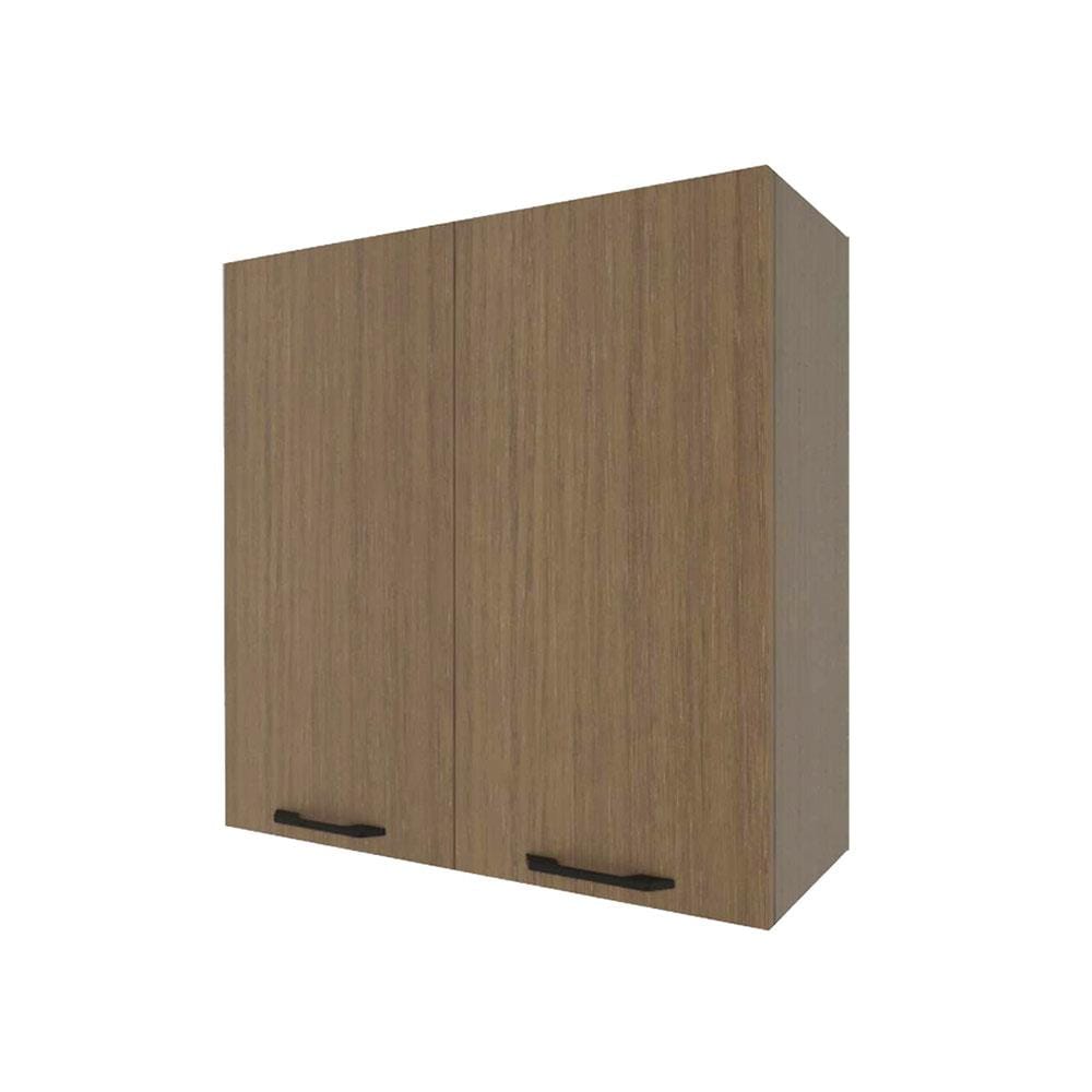ตู้แขวนคู่ WPC PARAZZO ENZO มือจับดำ 80x80 ซม. สีช็อกโกแลต