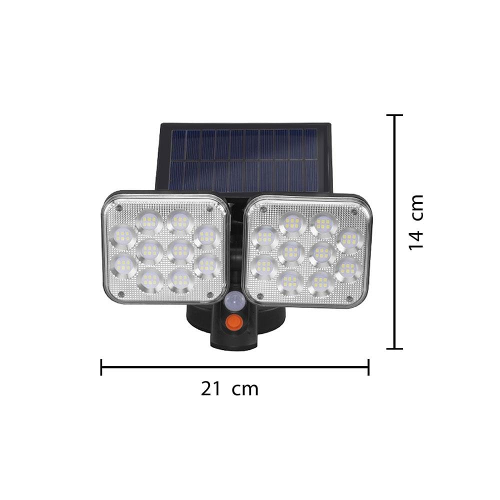 ไฟผนังภายนอก SOLAR CARINI 226131209 24 วัตต์ DAYLIGHT สีดำ