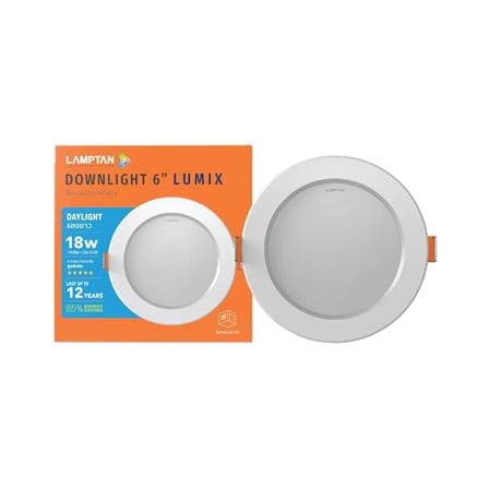 ดาวน์ไลท์ LED LAMPTAN LUMIX 6 นิ้ว 18 วัตต์ DAYLIGHT สีขาว_2