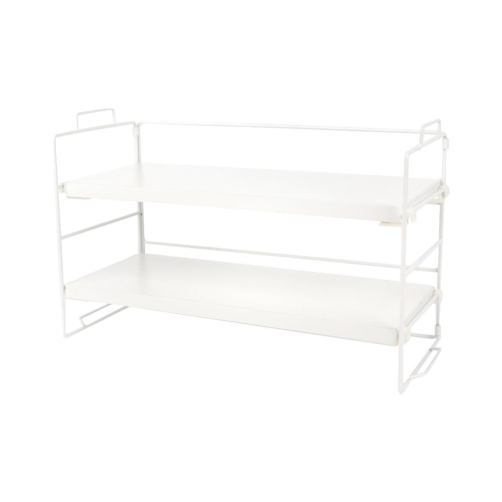 ชั้นวางของไม้ 2 ชั้น STACKO RUZ 37x16.5x24 ซม. สีขาว