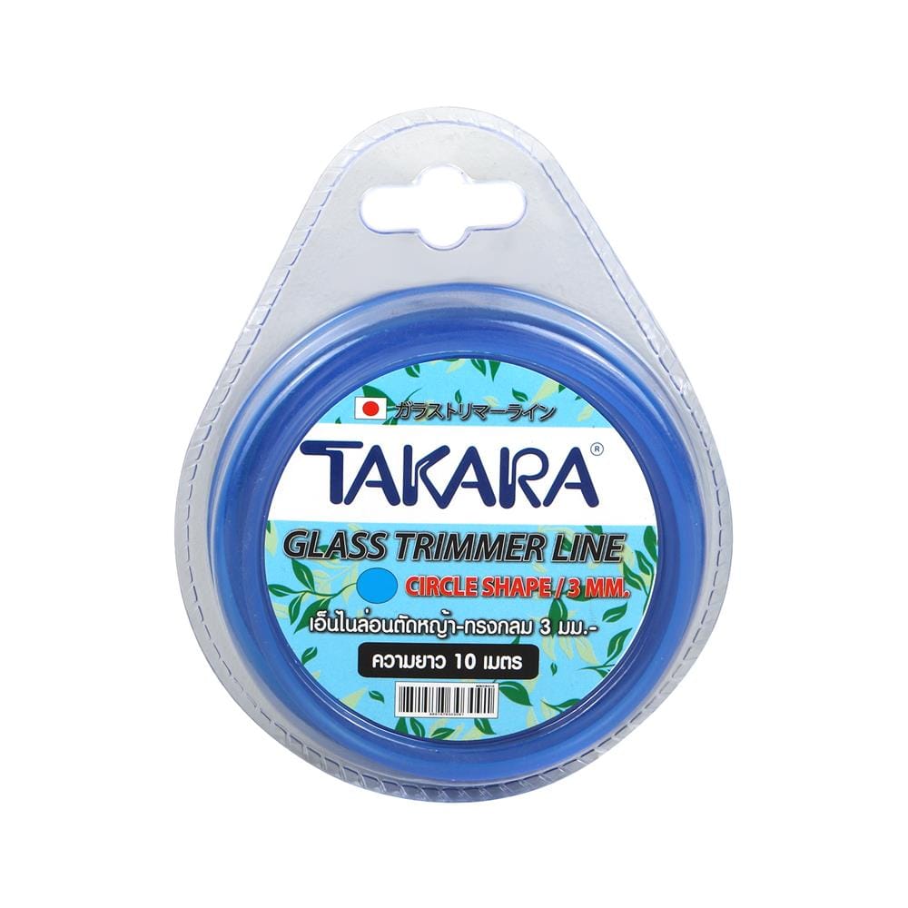 เอ็นตัดหญ้า แบบกลม TAKARA MBCB310 3 มม. X 10 ม. สีฟ้า