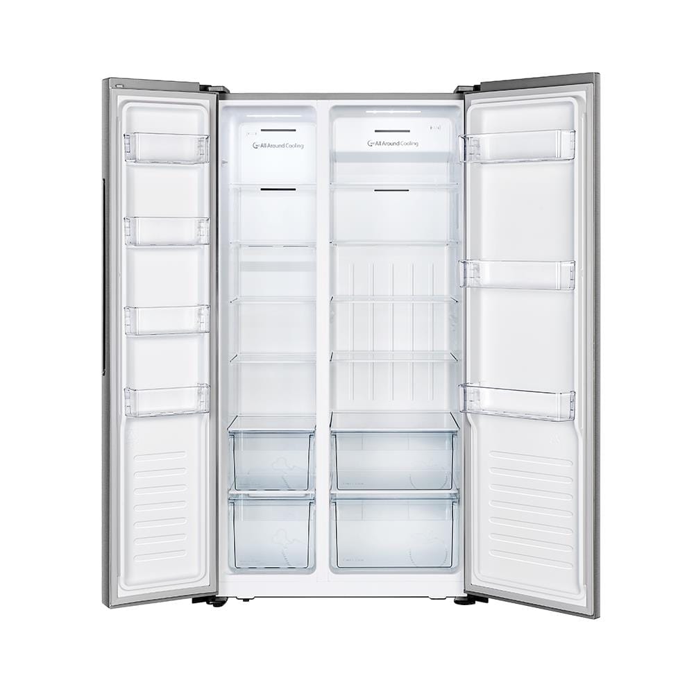 ตู้เย็น SIDE BY SIDE HISENSE RS670N4AD1 18.5 คิว สีเงิน