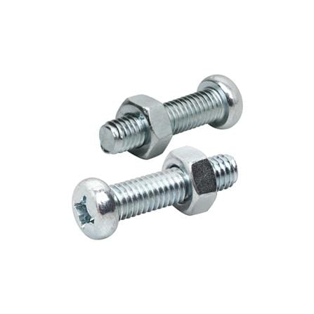 สกรูเกลียวมิลพร้อมนอต JP DEXZON 6X25 มม. แพ็ก 25 ชิ้น_0