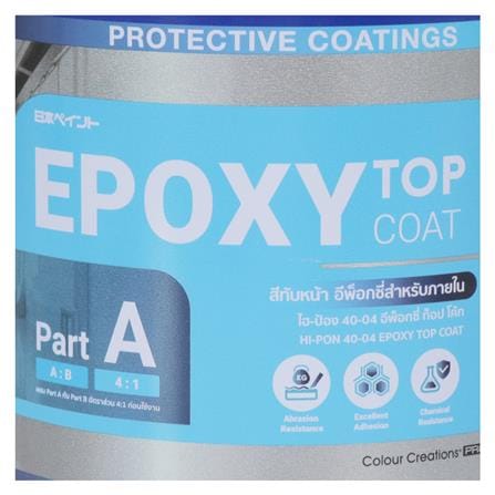 สีงานอุตสาหกรรม NIPPON PAINT HI-PON 40-04 PART A สีขาว 4/5 แกลลอน_1