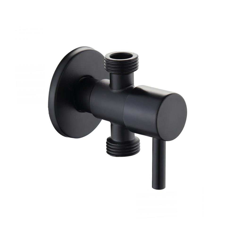 สต๊อปวาล์ว 2 ทาง RASLAND RA BLACK สีดำ