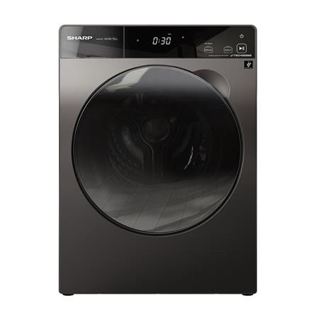 เครื่องซักอบผ้าฝาหน้า SHARP ES-DK1054PT-S 10.5/7 กก. สีเทา อินเวอร์เตอร์