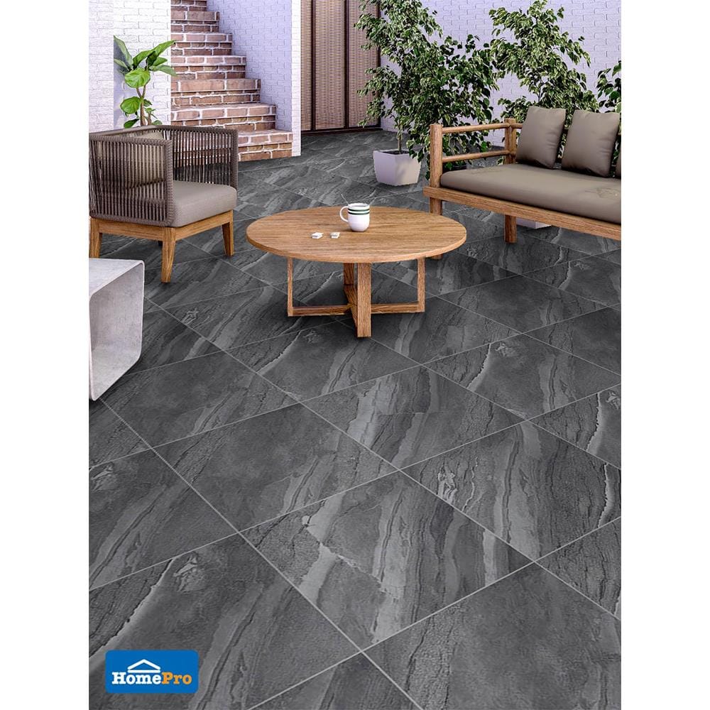 กระเบื้องพื้น 50x50 ซม. DURAGRES เคลเมนซ่า ดาร์กเกรย์ A 1 ตร.ม.