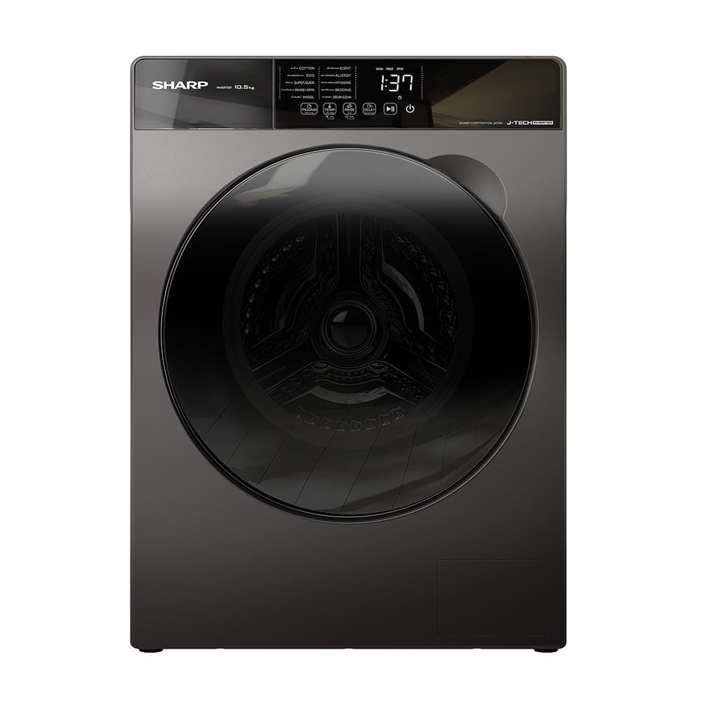 เครื่องซักผ้าฝาหน้า SHARP ES-FK1054ST-G 10.5 กก. สีเทา อินเวอร์เตอร์