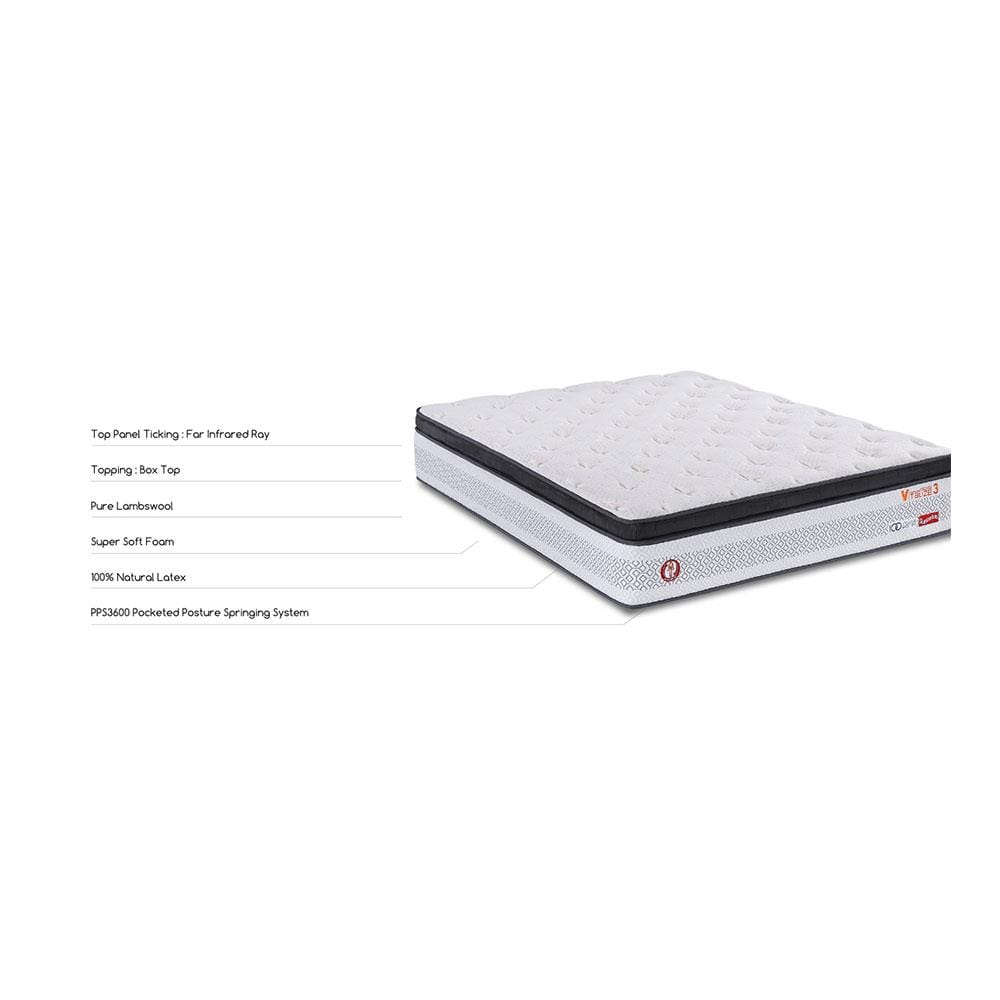 ที่นอนพ็อกเก็ตสปริง 3.5 ฟุต SLUMBERLAND รุ่น VITALIZE 3