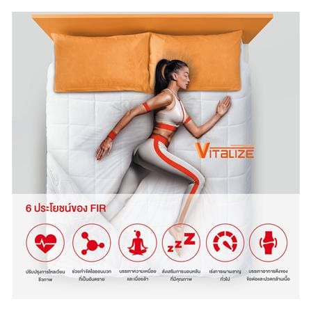 ที่นอนพ็อกเก็ตสปริง 3.5 ฟุต SLUMBERLAND รุ่น VITALIZE 3_4