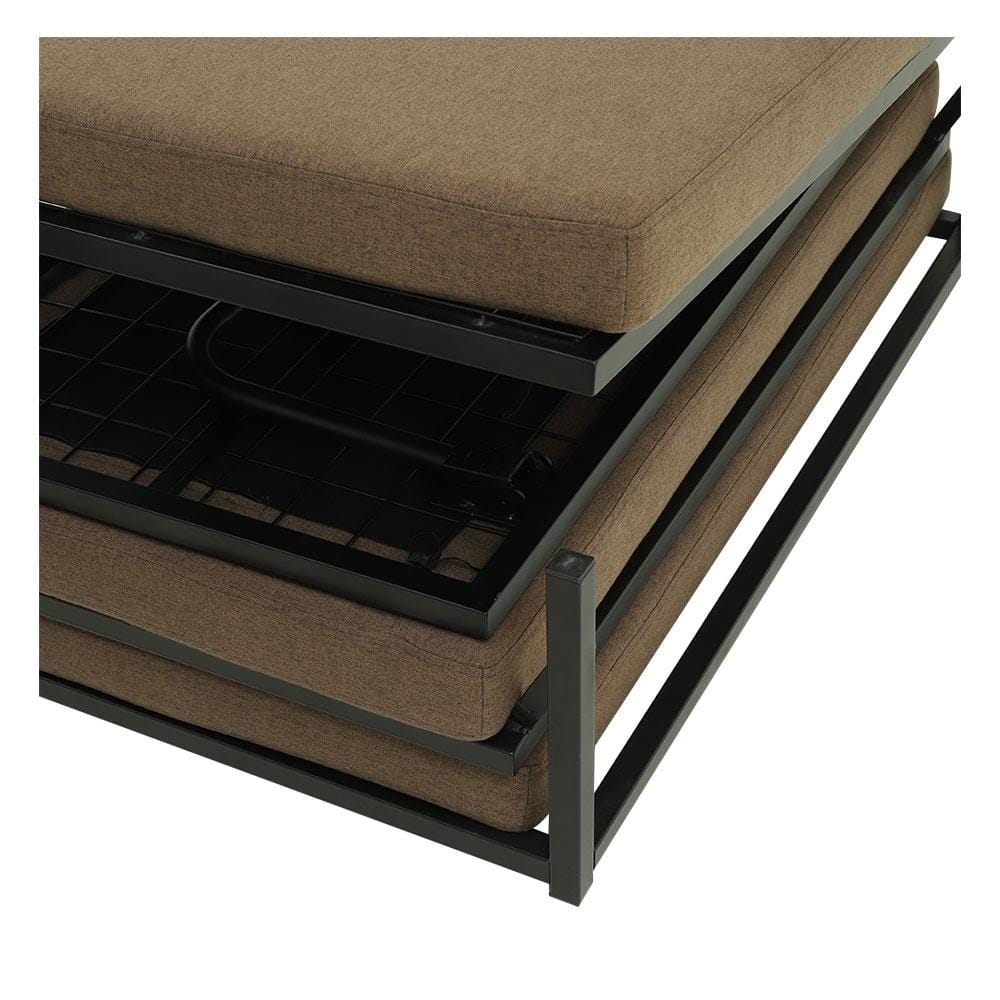 เตียงพับพร้อม TOPPER HOME LIVING STYLE LARA 104x199X40 ซม. สีนํ้าตาล