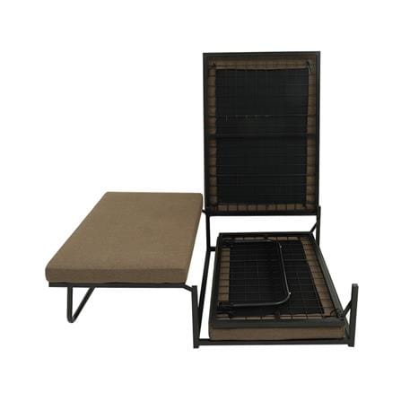 เตียงพับพร้อม TOPPER HOME LIVING STYLE LARA 104x199X40 ซม. สีนํ้าตาล_3