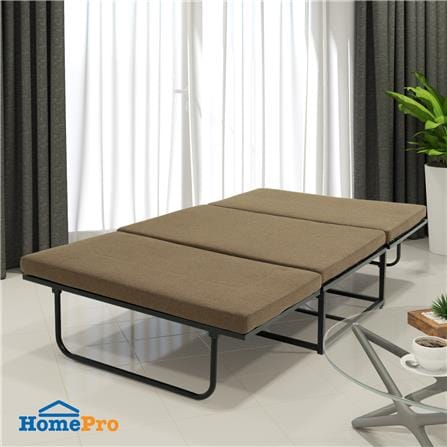 เตียงพับพร้อม TOPPER HOME LIVING STYLE LARA 104x199X40 ซม. สีนํ้าตาล_11