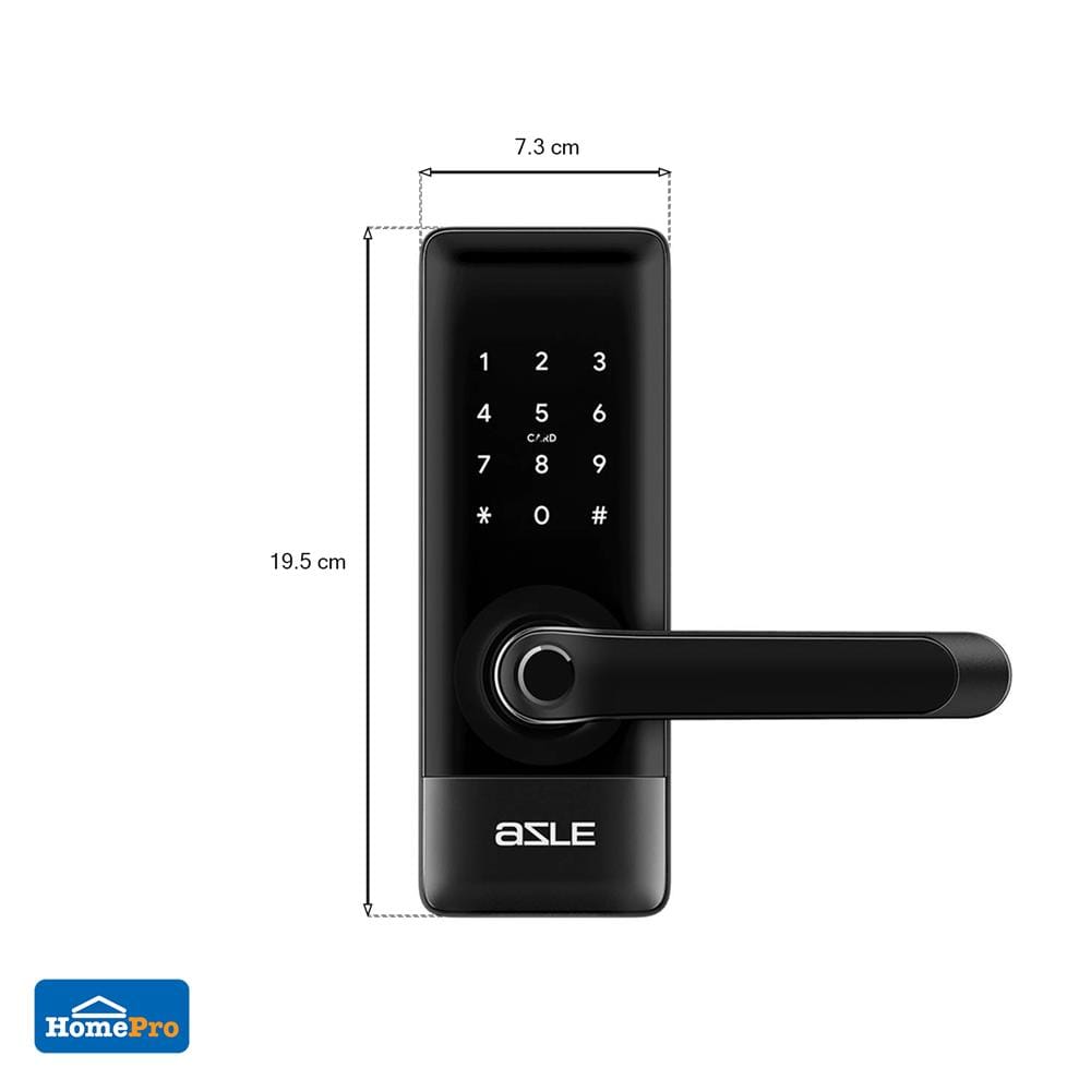 กลอนดิจิตอล AZLE H1B สีดำ