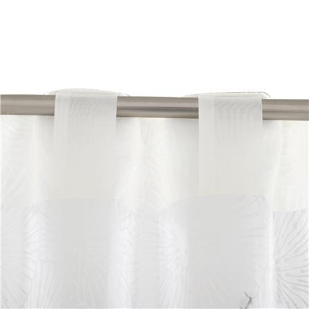 ผ้าม่านโปร่งซ่อนหู HOME LIVING STYLE CORAL 135x220 ซม. สีขาว_3