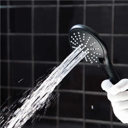 ชุดฝักบัวสายอ่อน 3 ระดับ RASLAND SHOWER-BLACK สีดำ_4