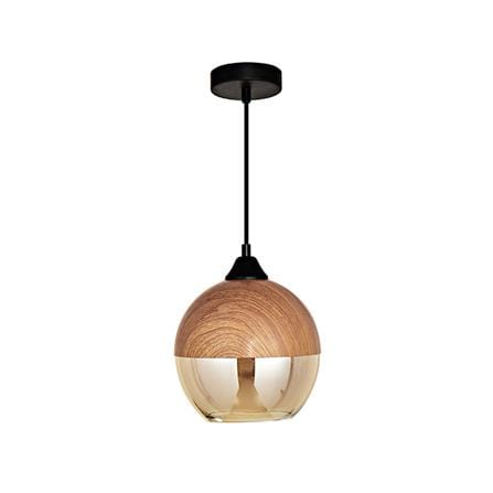 ไฟช่อ CARINI PH2147-D สีชา/ลายไม้/ดำ 1 หัว_0