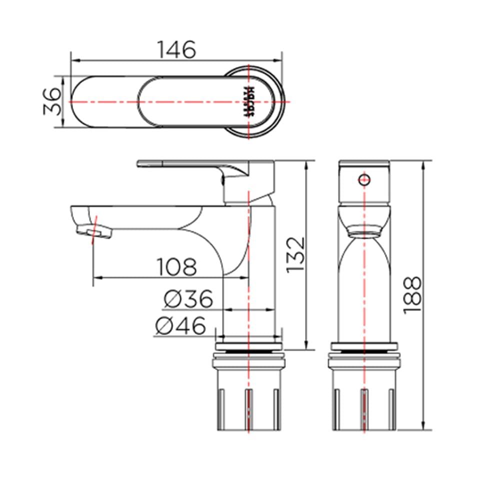 ก๊อกอ่างล้างหน้าผสม KARAT FAUCET KF-58-620-50