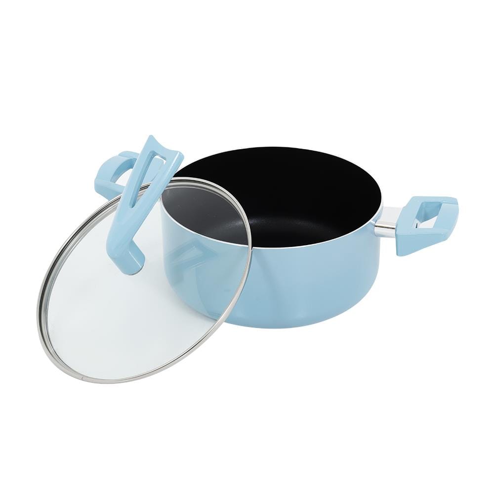 ชุดเครื่องครัว INDUCTION EKONO ICEY BLUE  สีฟ้า 5 ชิ้น