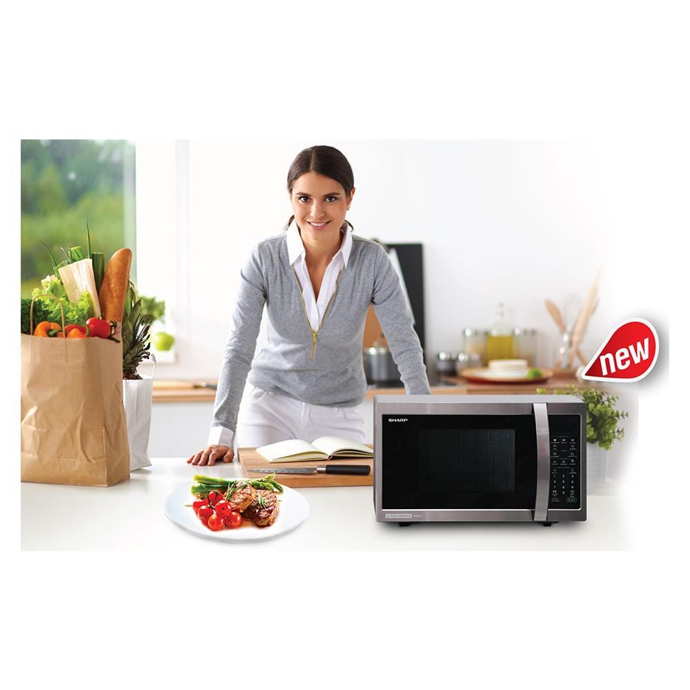 ไมโครเวฟระบบย่าง SHARP R-7280G-BS 28 ลิตร