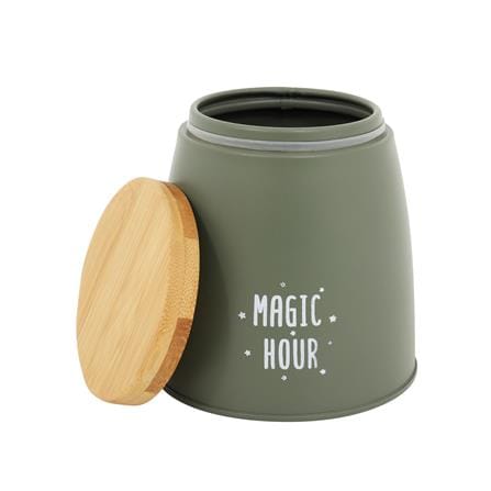 ขวดโหลกลมฝาดึง KECH WOODEN S 0.65 ลิตร สีเขียว_2