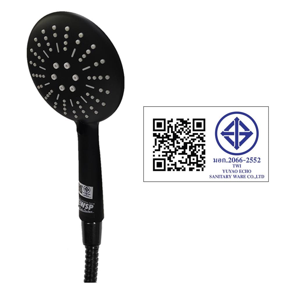 ฝักบัวสายอ่อน WSP WSP-318BK สีดำ