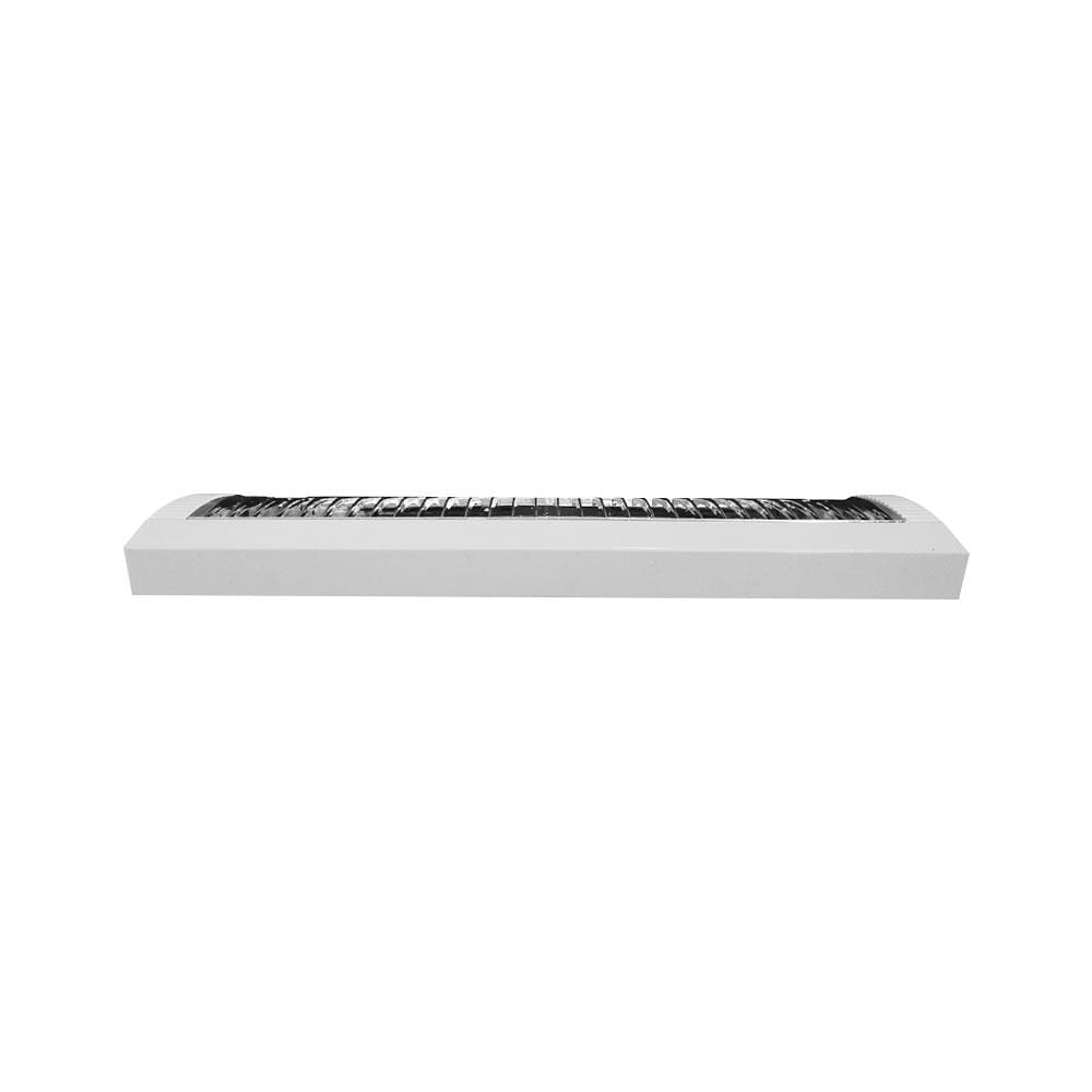 โคมตะแกรงติดลอย CARINI HP209W 2x600 สีขาว/เงิน