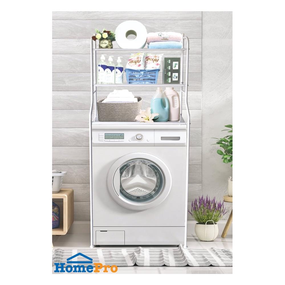 โครงตู้คร่อมเครื่องซักผ้า ME LIVING 68 ซม. สีขาว