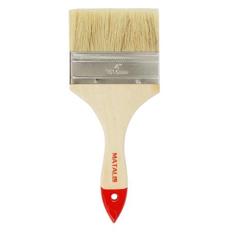 แปรงทาสีขนสังเคราะห์ด้ามไม้ปลายแดง MATALL H206 4 นิ้ว_1