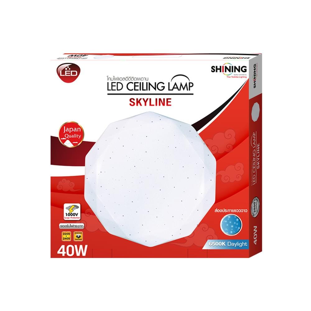 ไฟเพดาน LED SHINING SKYLINE 20 นิ้ว 40 วัตต์ DAYLIGHT สีขาว