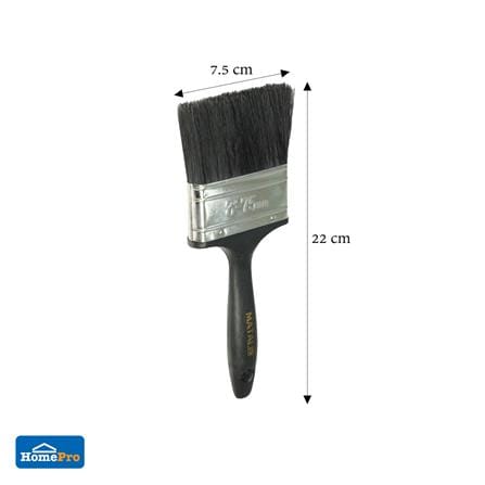 แปรงทาสีขนสังเคราะห์ด้ามดำ MATALL PB046 3 นิ้ว_4