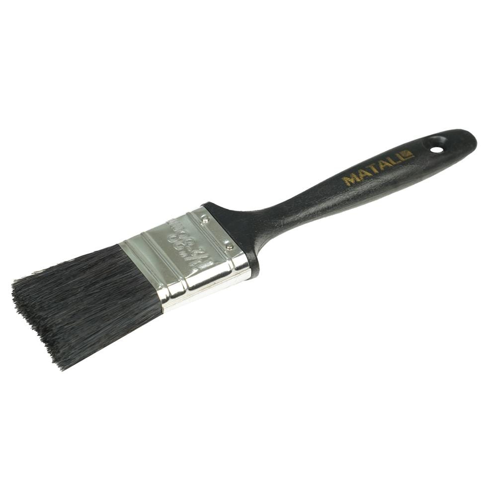 แปรงทาสีขนสังเคราะห์ด้ามดำ MATALL PB046 1.5 นิ้ว