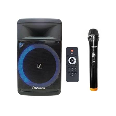 ลำโพงบลูทูธพร้อมไมค์ SHERMAN APS-240 สีดำ_0