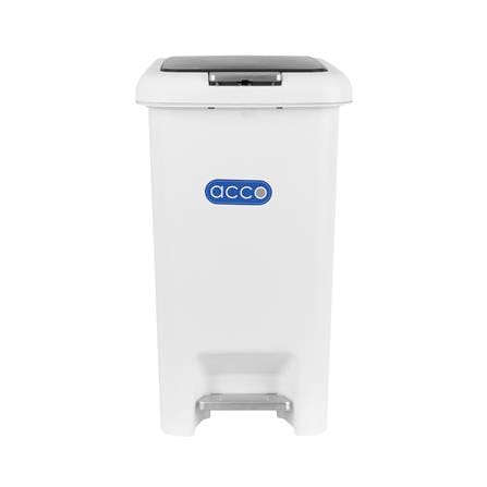 ถังขยะเหยียบเหลี่ยม ACCO COCO 15 ลิตร สีขาว/เทา_1