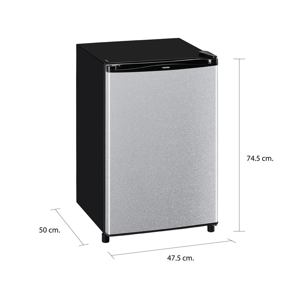 ตู้เย็น 1 ประตู TOSHIBA GR-D906MS 3.1 คิว สีเงิน