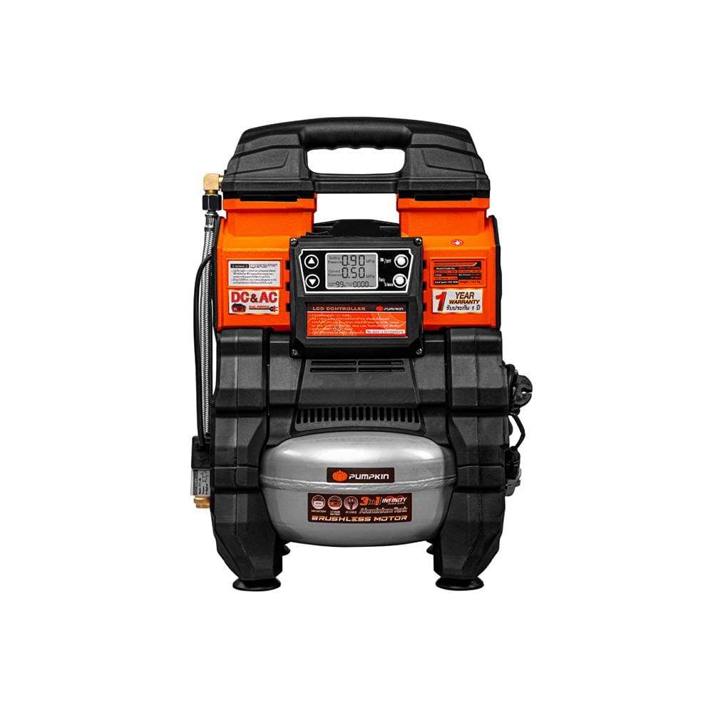 ปั๊มลมอเนกประสงค์ไร้สาย (เฉพาะตัวเครื่อง) PUMPKIN INFINITY POWER 3IN1 5 ลิตร 20 โวลต์