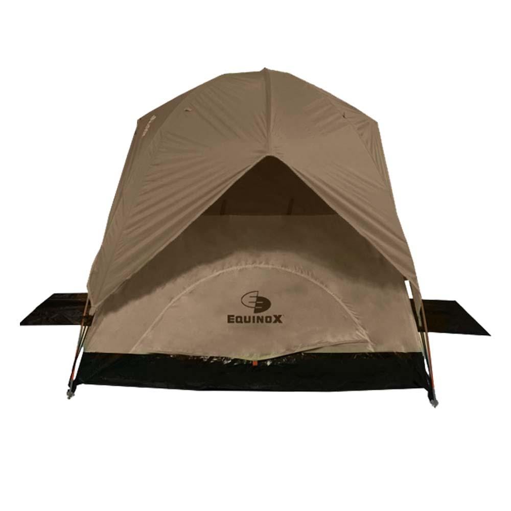 เต็นท์สำหรับ 3-4 คน EQNOX ECO DOME MK II 3 สีน้ำตาล