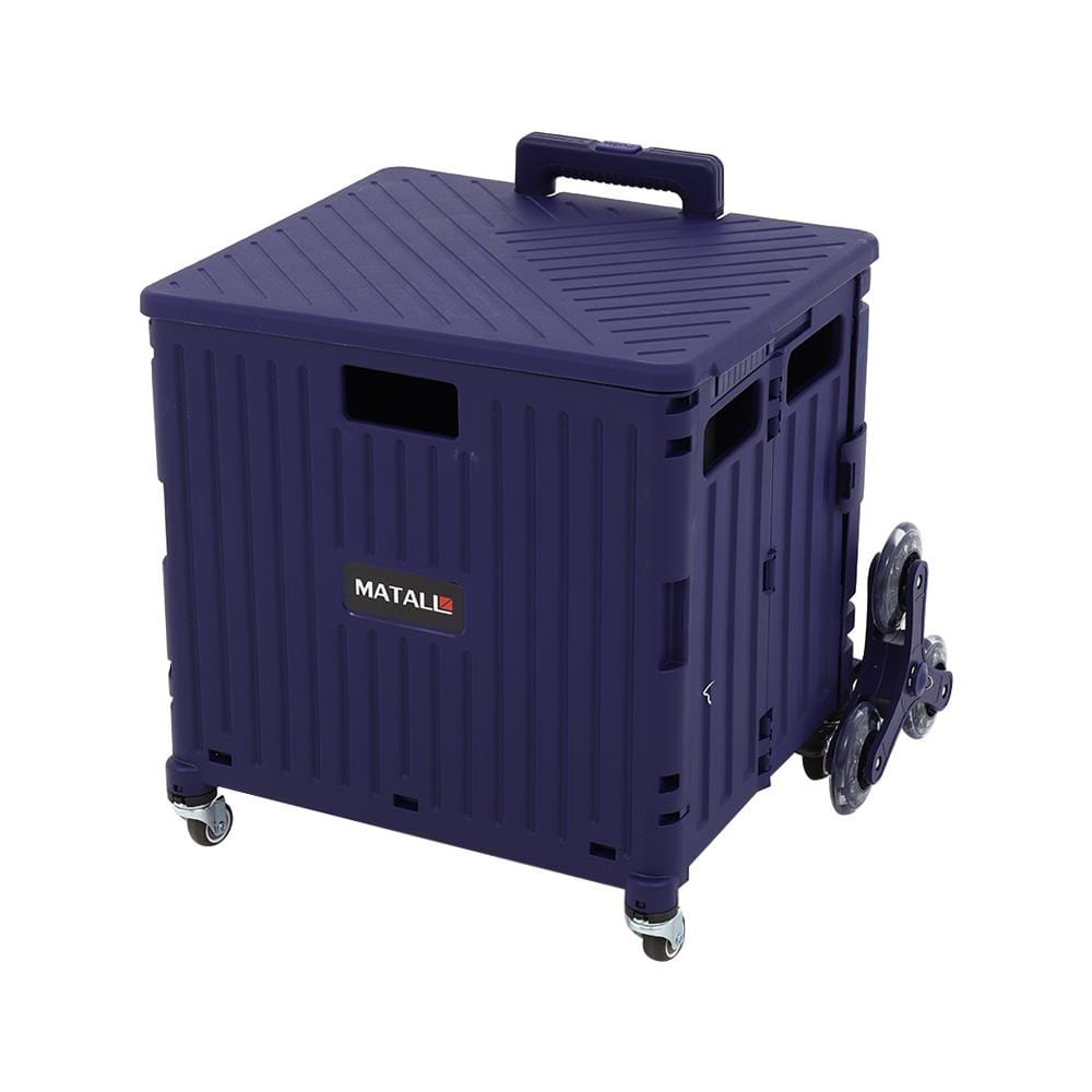 กล่องรถเข็นพับได้ MATALL DY2203 40 กก. สีน้ำเงิน